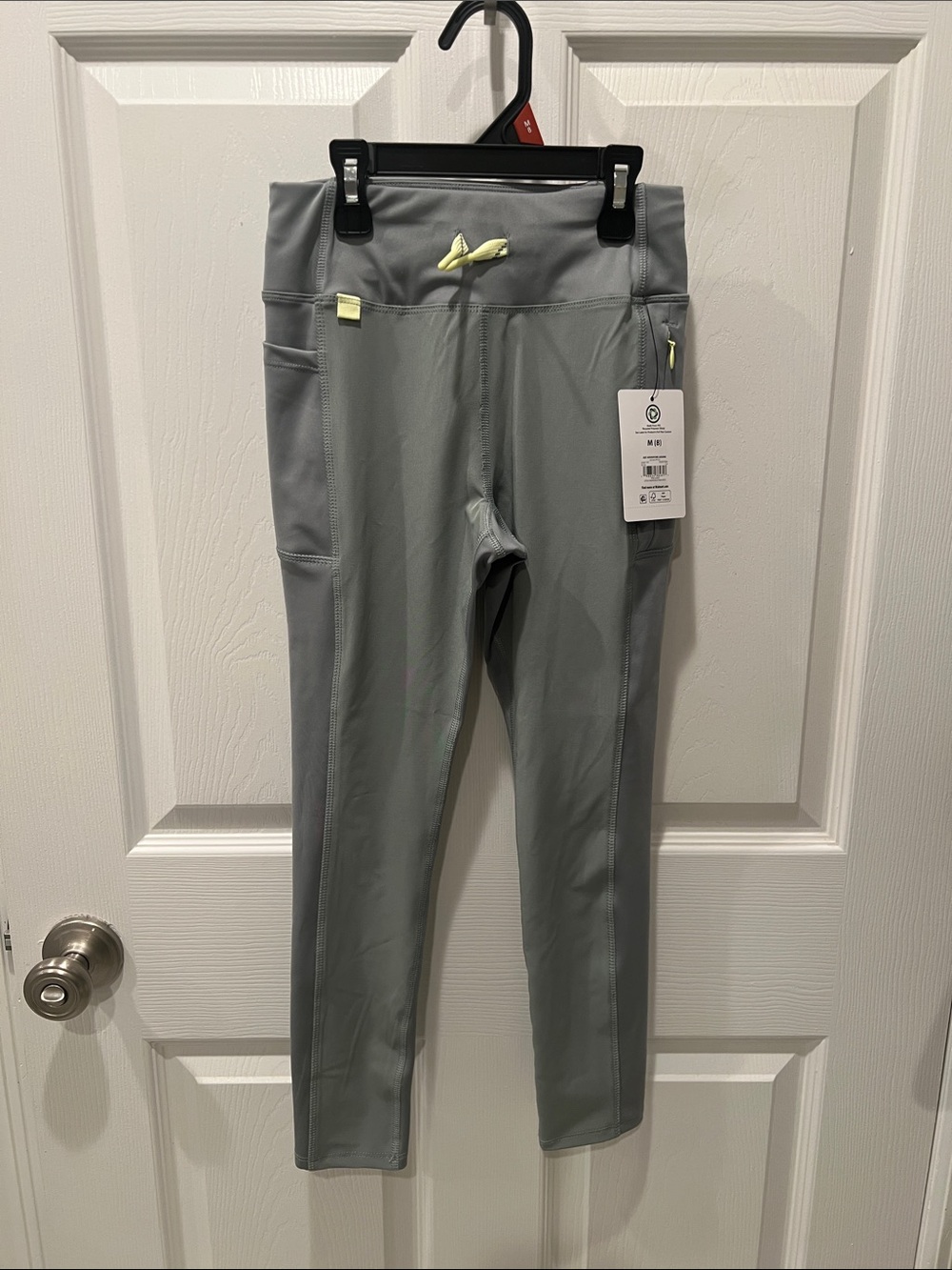 Ozark Trail Gray Leggings with Yellow Accents